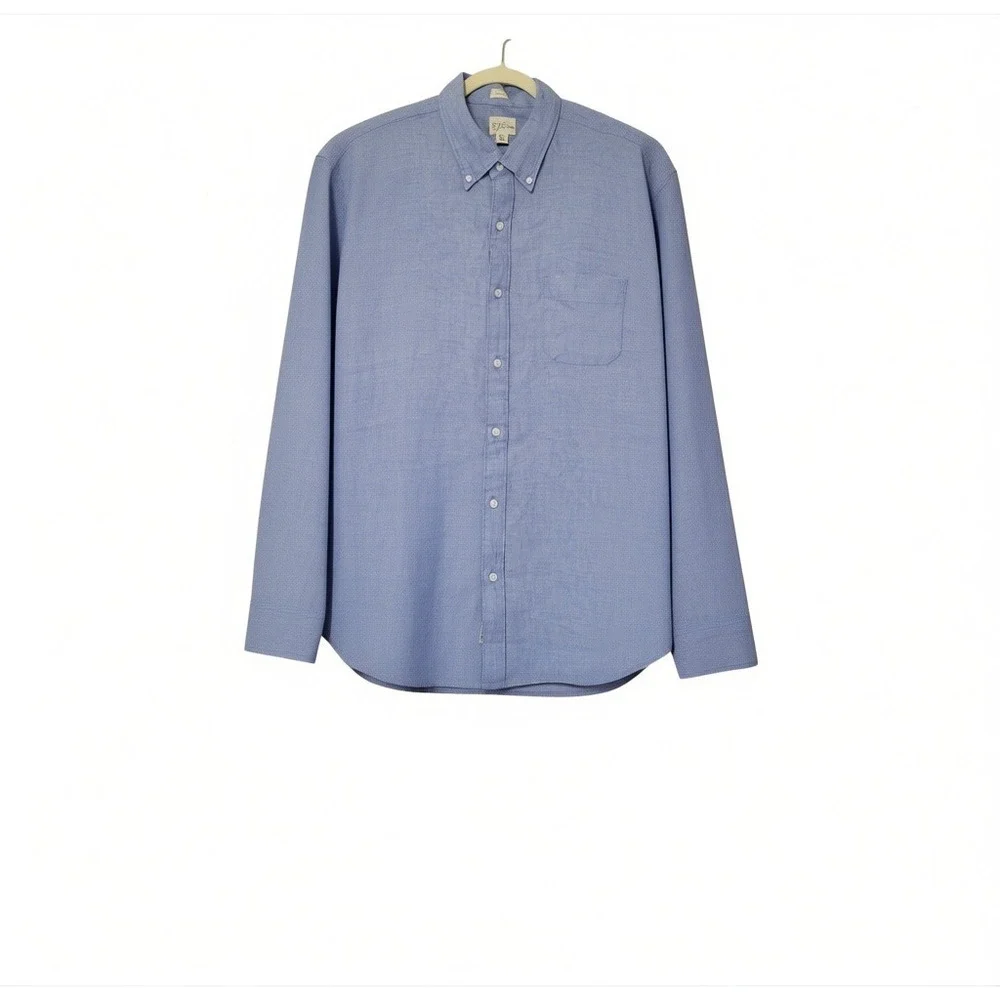 J.Crew Shirt Mens XL 100% Irish Linen Button Down Casual Resortwear Lightweight